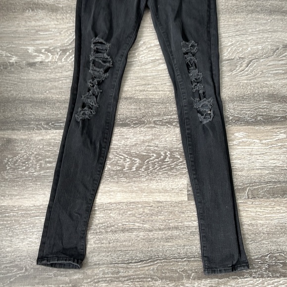J Brand Black Distressed Skinny Jeans 27 - Picture 3 of 11